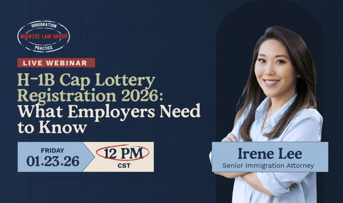 Irene Lee H-1B Cap Lottery Registration Webinar