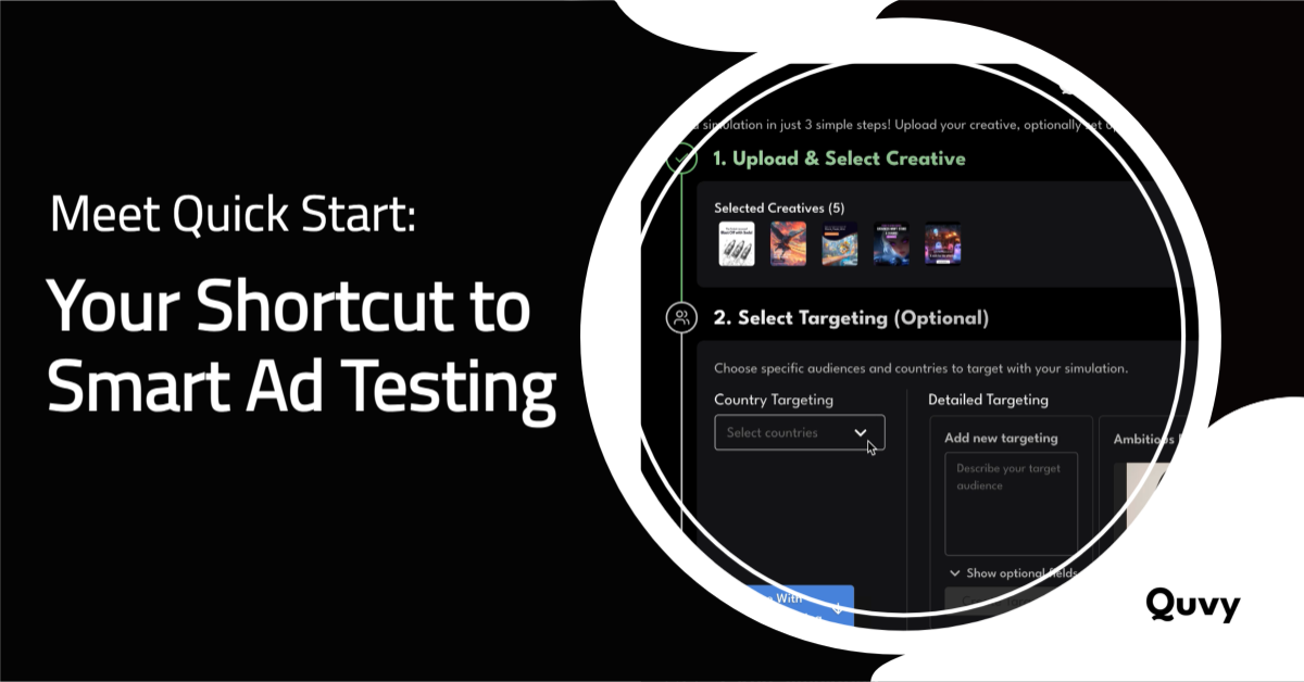 Introducing Quick Start: The Easiest Way to Test Your Ad Creatives with Quvy