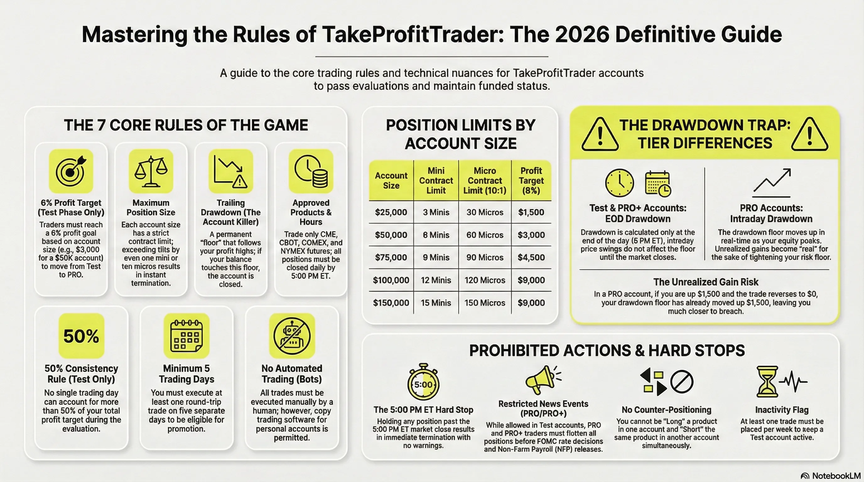 TakeProfitrader Rules Overview