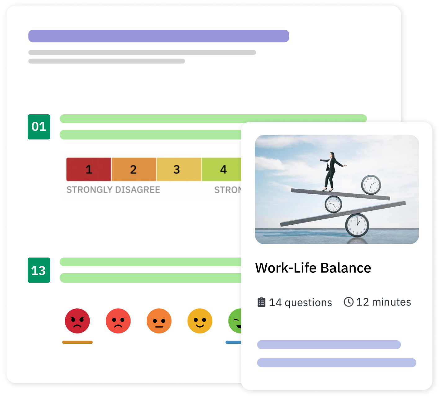 CultureMonkey custom survey builder with 50 plus science-backed templates for employee engagement
