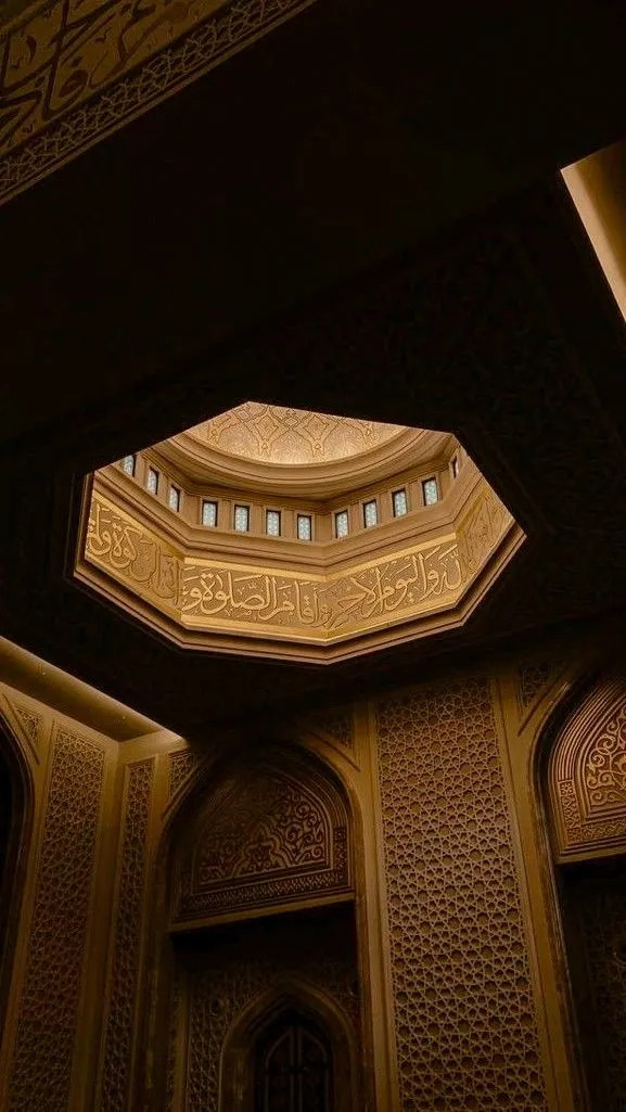 Image from inside of a mosque