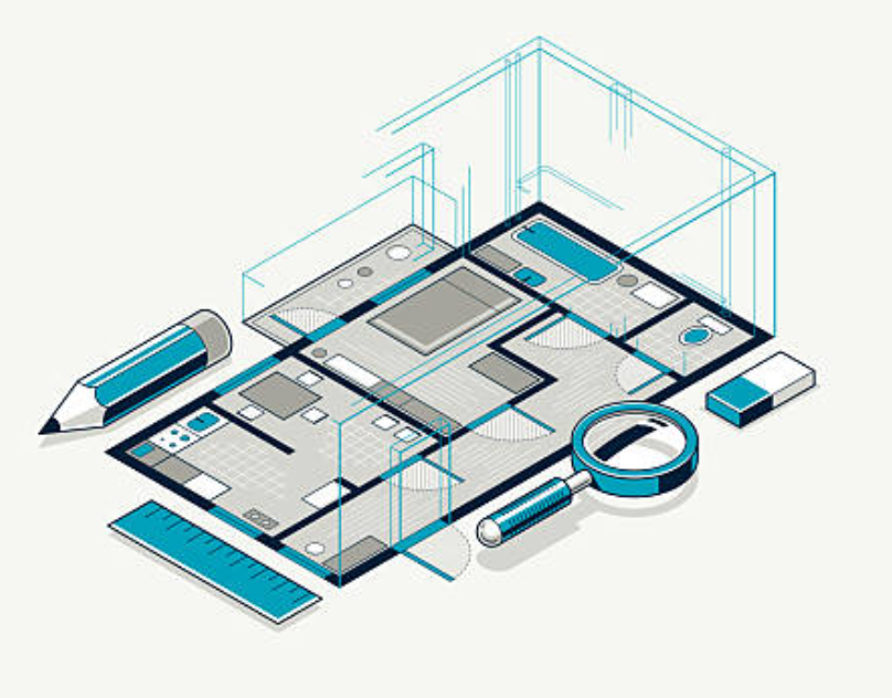 Diagram of the multi-stage Computer Vision pipeline for floor plan analysis and spatial data extraction.