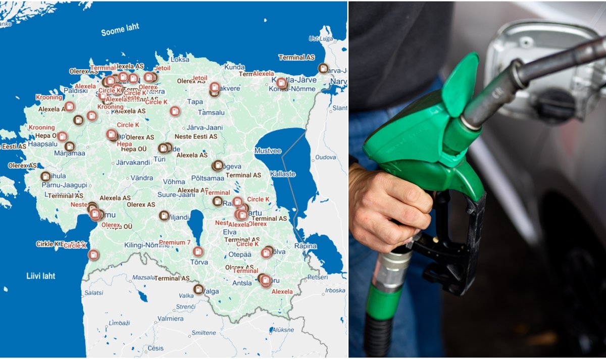 Degalinių žemėlapis krizės atveju: Estija dalijasi jau dabar, lietuviai pamatytų tik prireikus