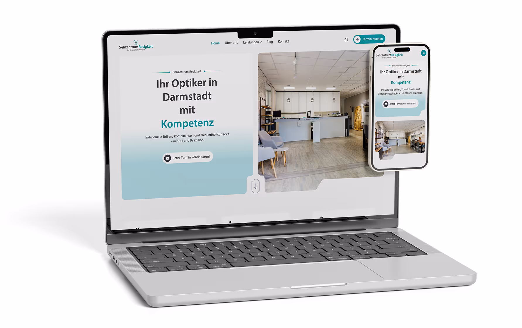 Webseite für Optiker