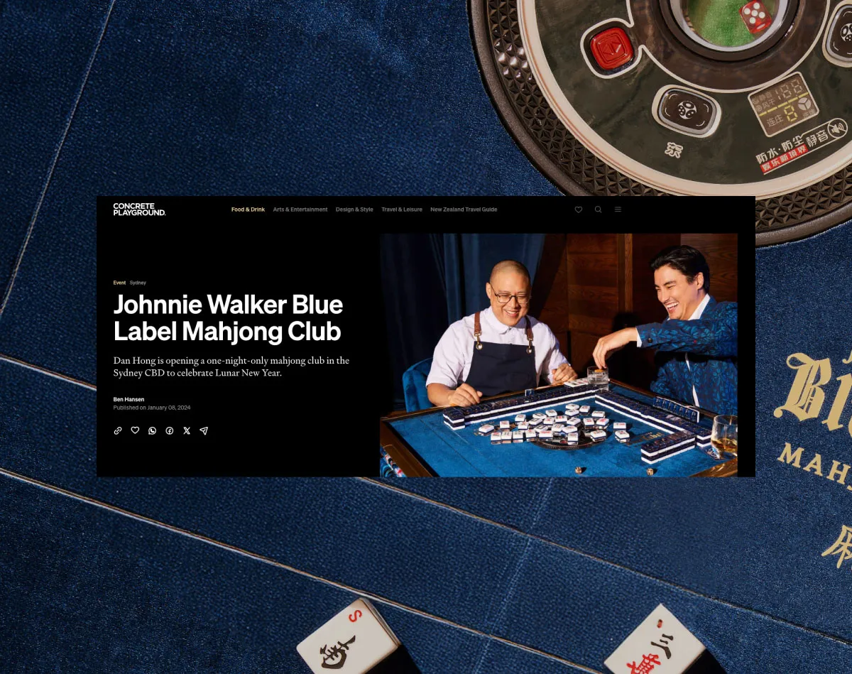 Johnnie Walker Mahjong Club project image 4 by EXAMPLE Agency