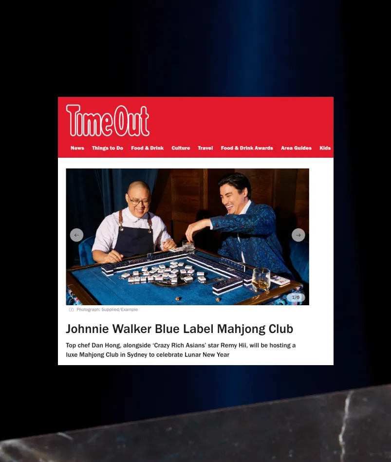 Johnnie Walker Mahjong Club project image 5 by EXAMPLE Agency