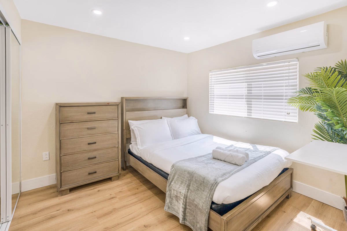 Updated 2BD w AC + Private Yard