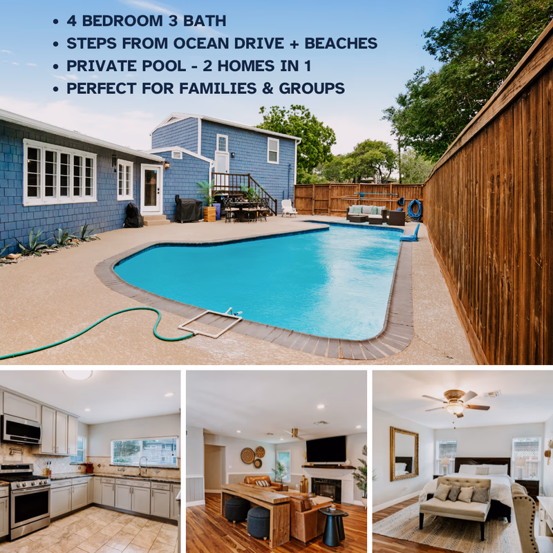 Stunning 4 BD Historical Home+Pool+Min to Ocean D