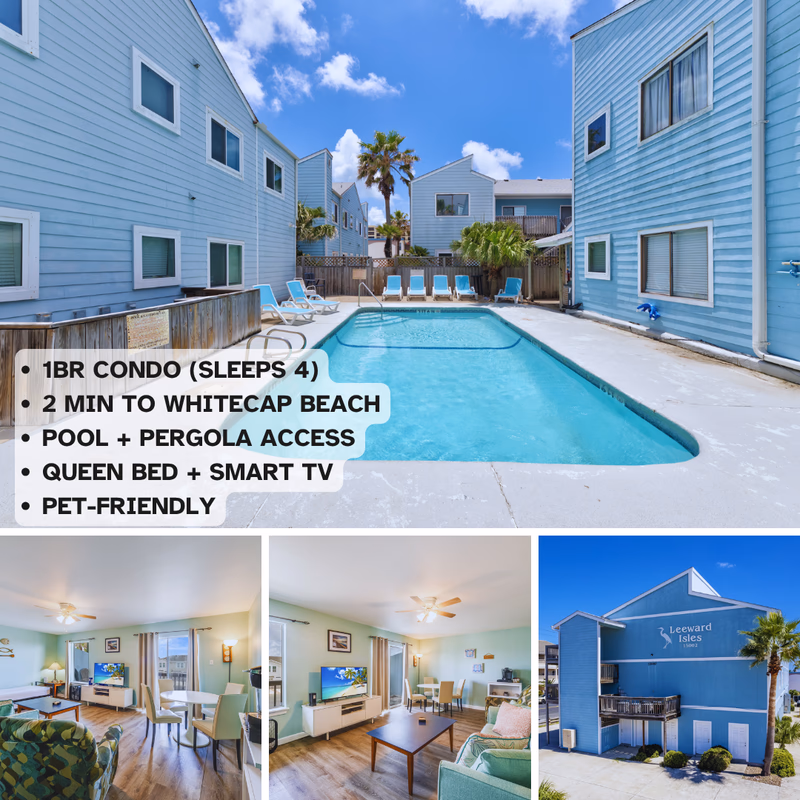 1BD Min2Whitecap+Pool+Pets OK+Boat+Walk2Beach