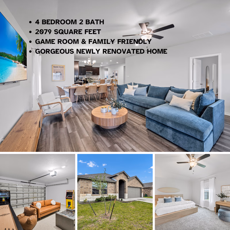 4BR Haven| King Beds| Game Room| Family Home