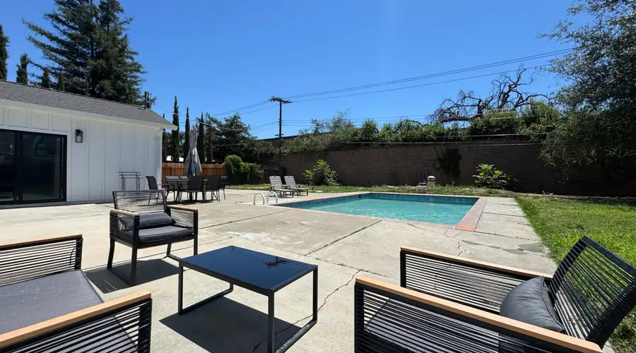 Pool · Fenced Yard · Garage · Tree-Lined Street
