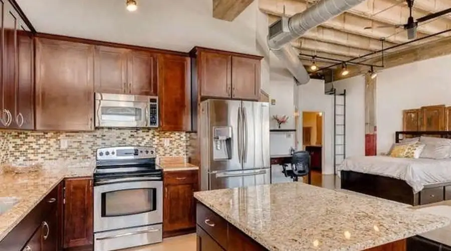 Modern open floor loft