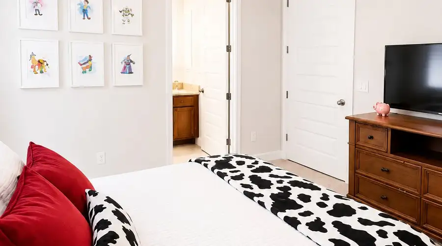 Private pool villa with themed bedrooms