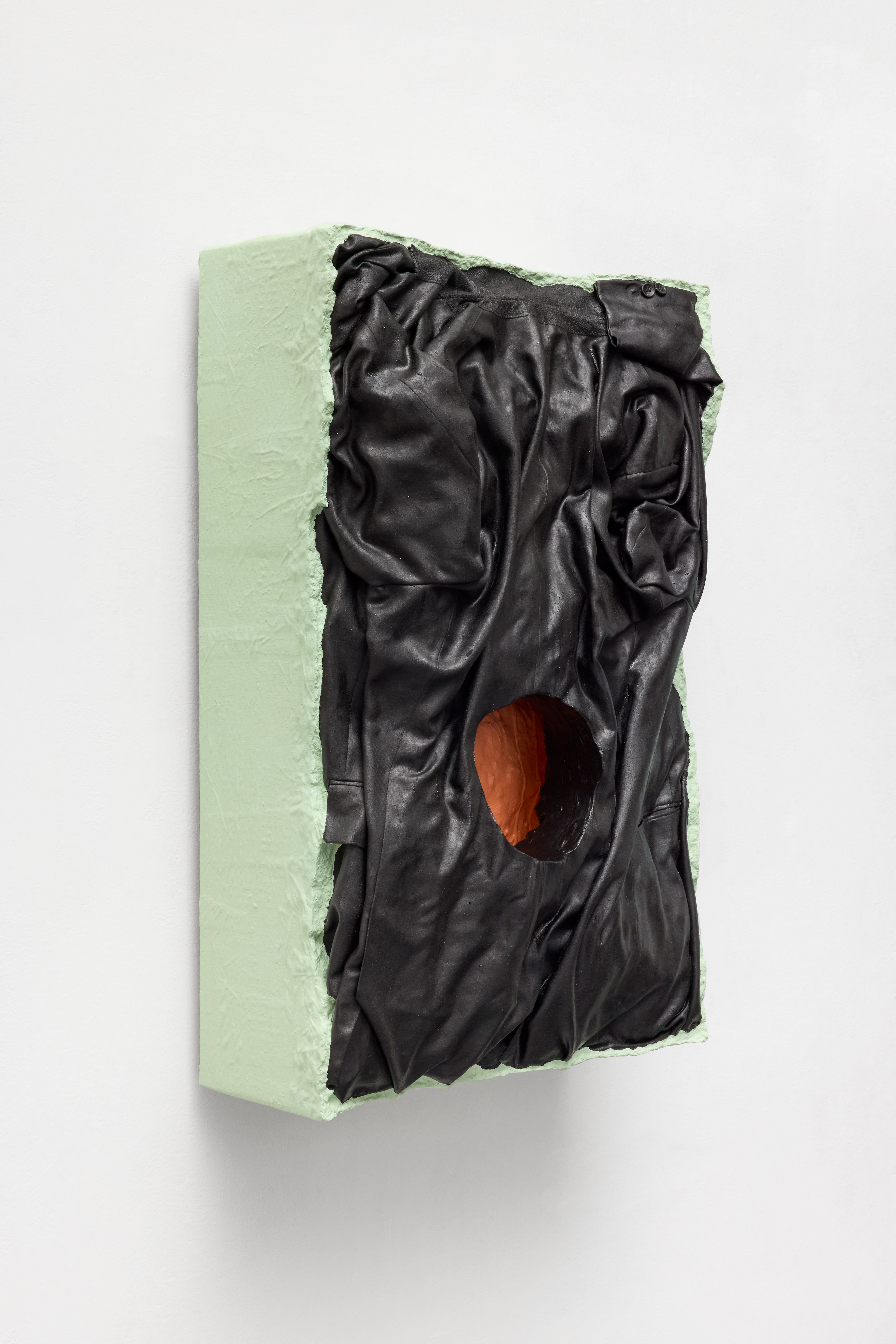 Lençol de Água (Water Table) 2025 cardboard, wood, polystyrene, fabric, glue, pigment 80 x 50 x 30 cm