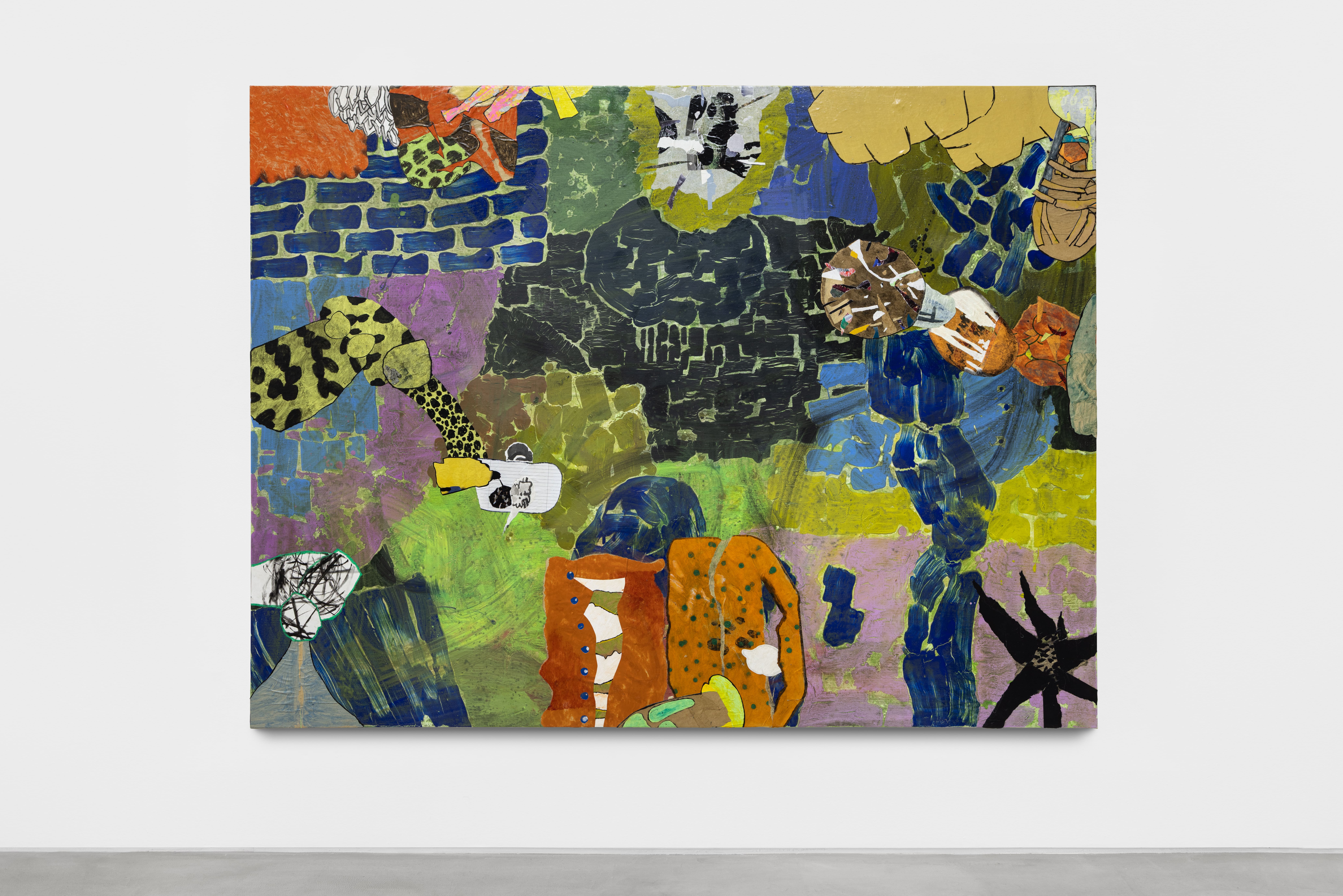 Secret 2026 collages and Liquitex on linen canvas 138 x 183 cm 