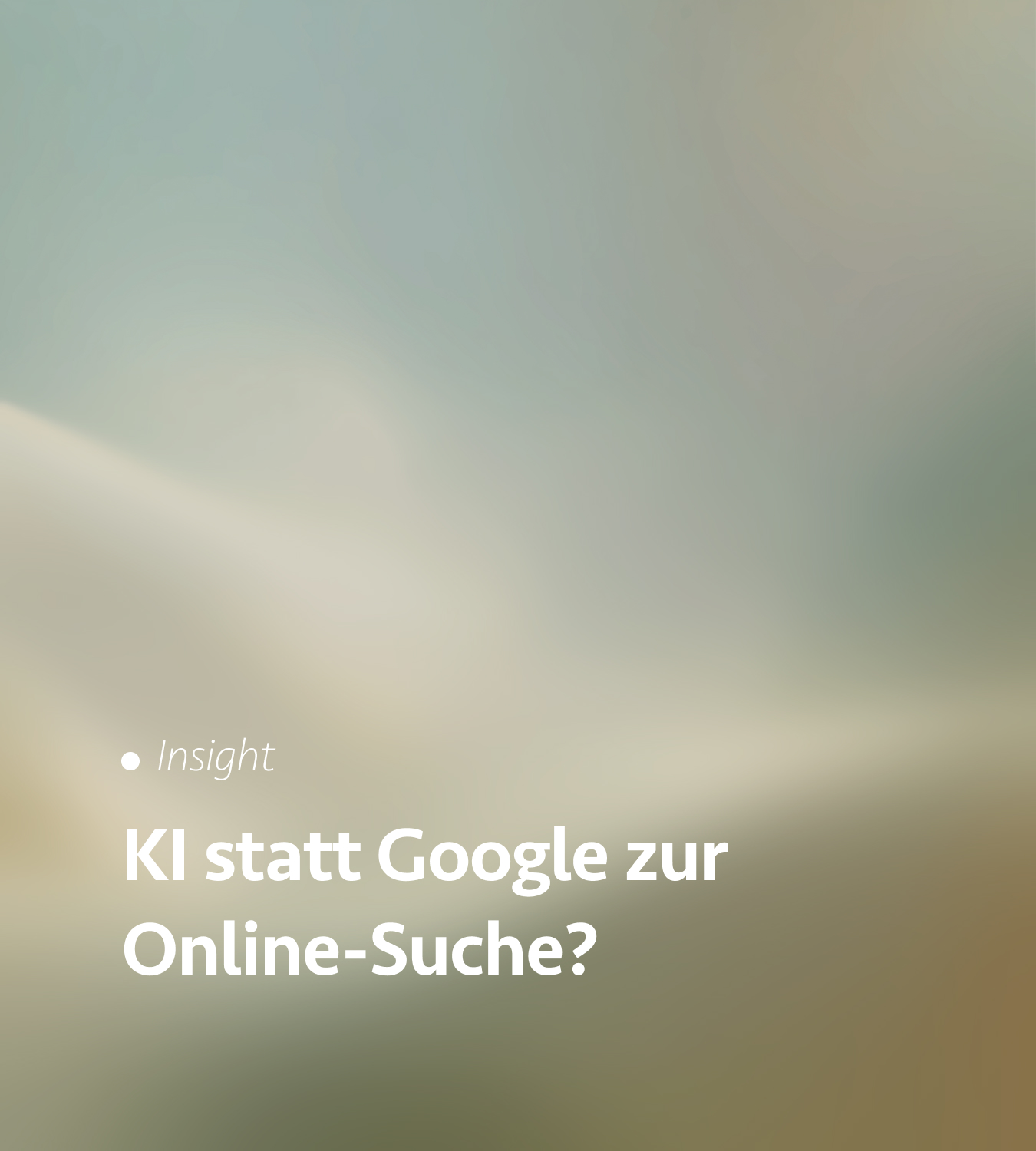 Generative Engine Optimization (GEO) – Wie Unternehmen sich für die KI-gestützte Zukunft der Internetsuche aufstellen.