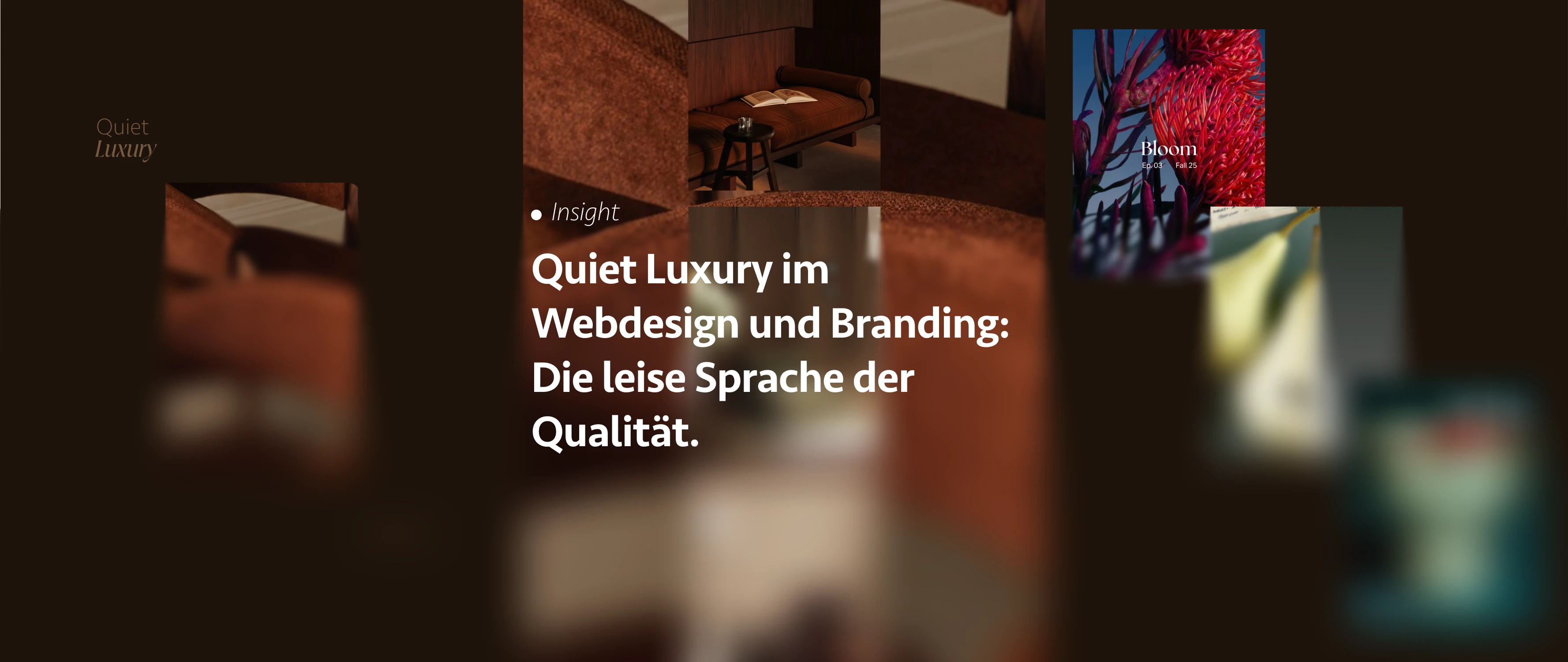 Quiet Luxury im Webdesign und Branding: Die leise Sprache der Qualität.