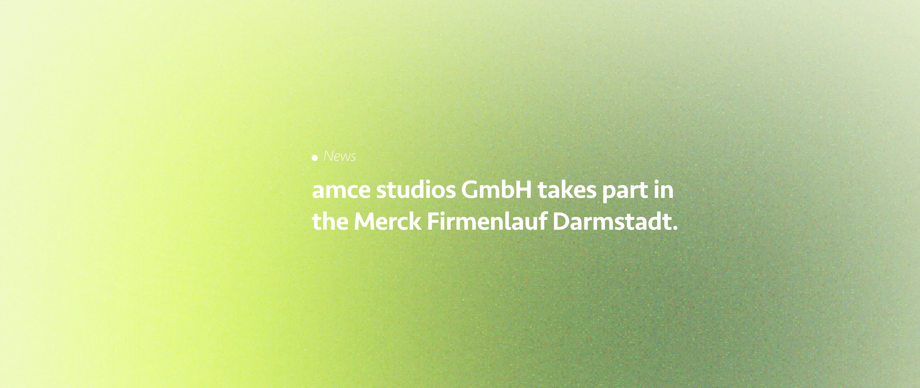 amce studios GmbH takes part in the Merck Firmenlauf Darmstadt.