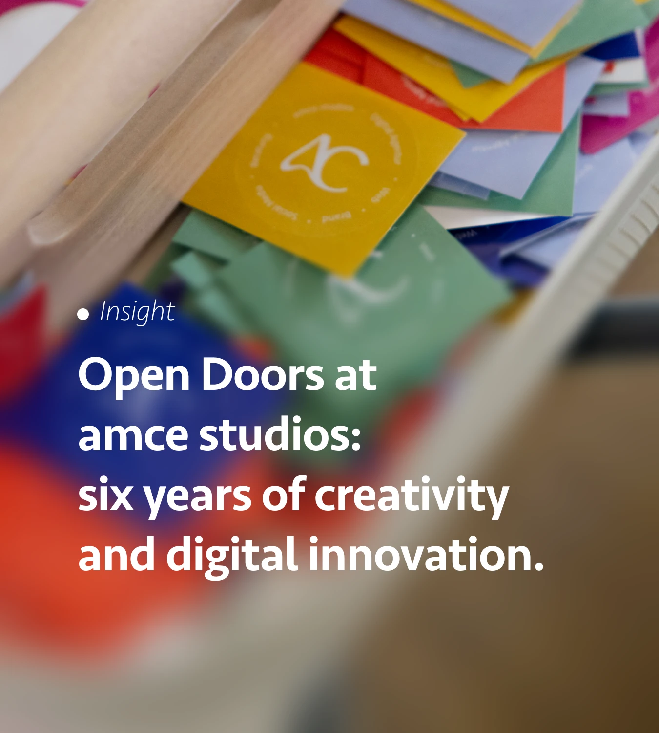 Open Doors at amce studios: Six years of creativity and digital innovation.