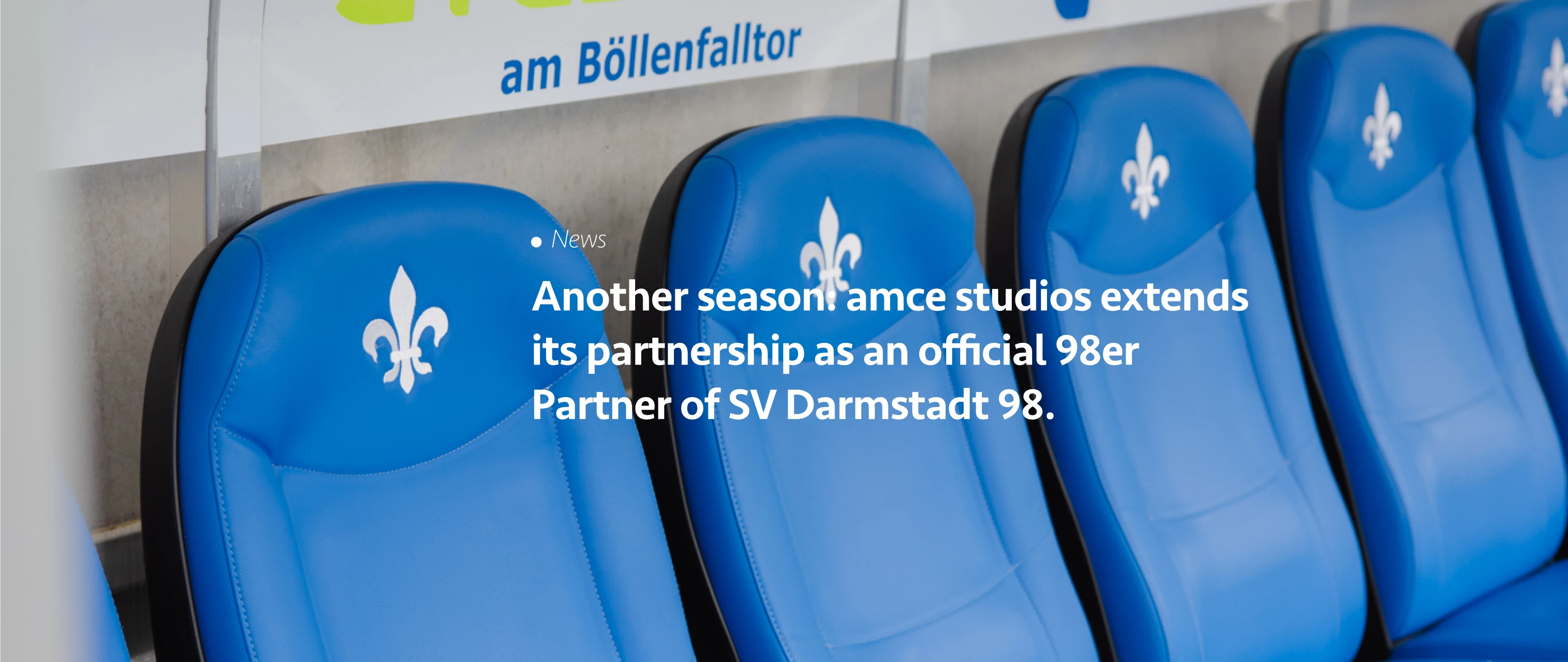 Another Season: amce studios extends its partnership as an official 98er Partner of SV Darmstadt 98.