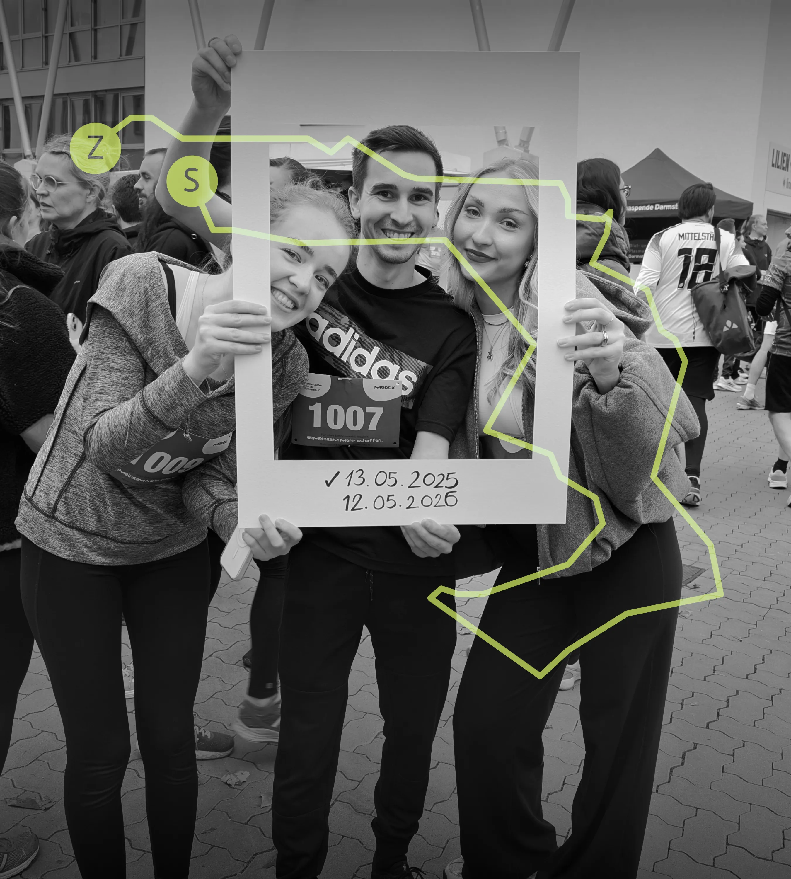 amce studios GmbH takes part in the Merck Firmenlauf Darmstadt.