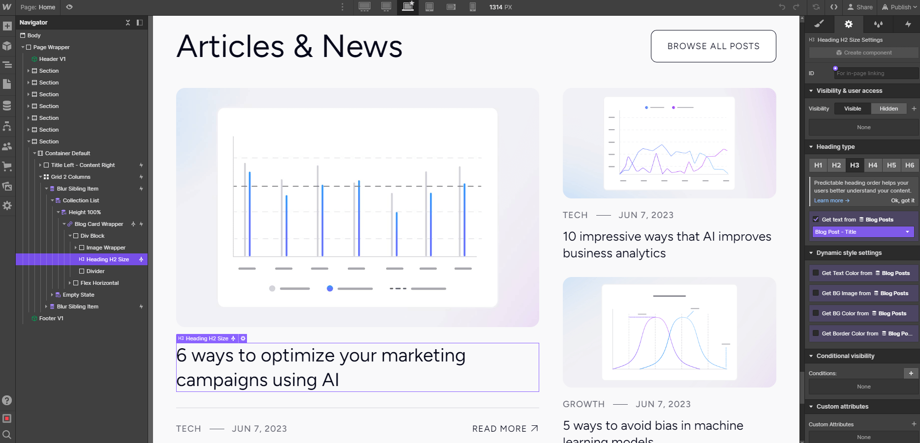 CMS Content - AI-Tech X Webflow Template