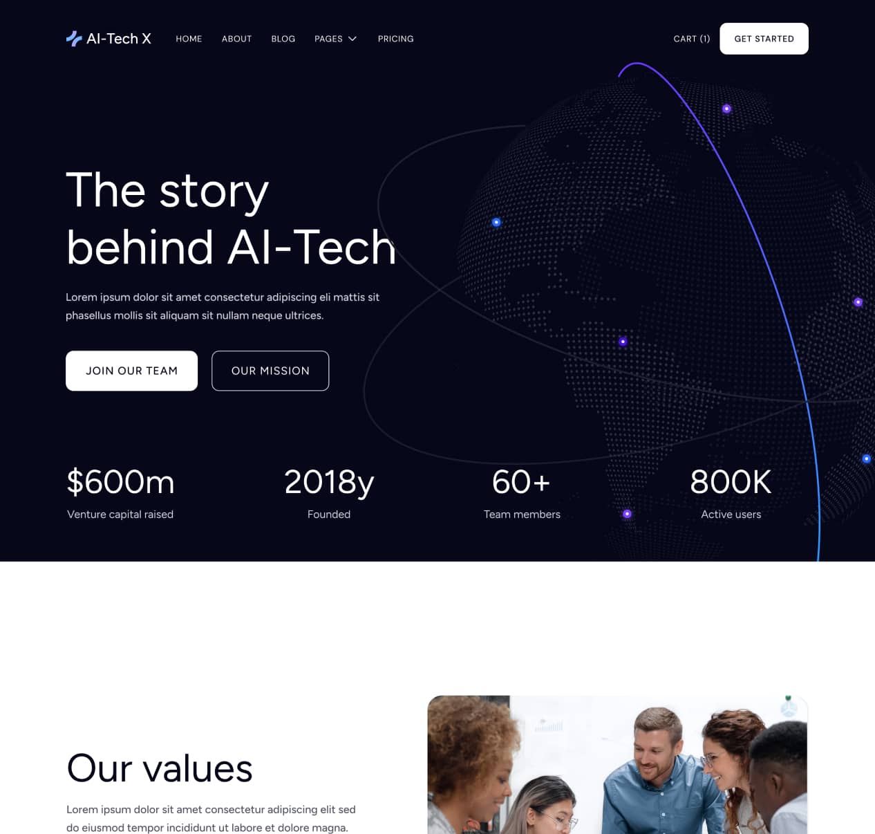 AI-Tech X - Contact Page - Artificial Intelligence Technology Webflow Template