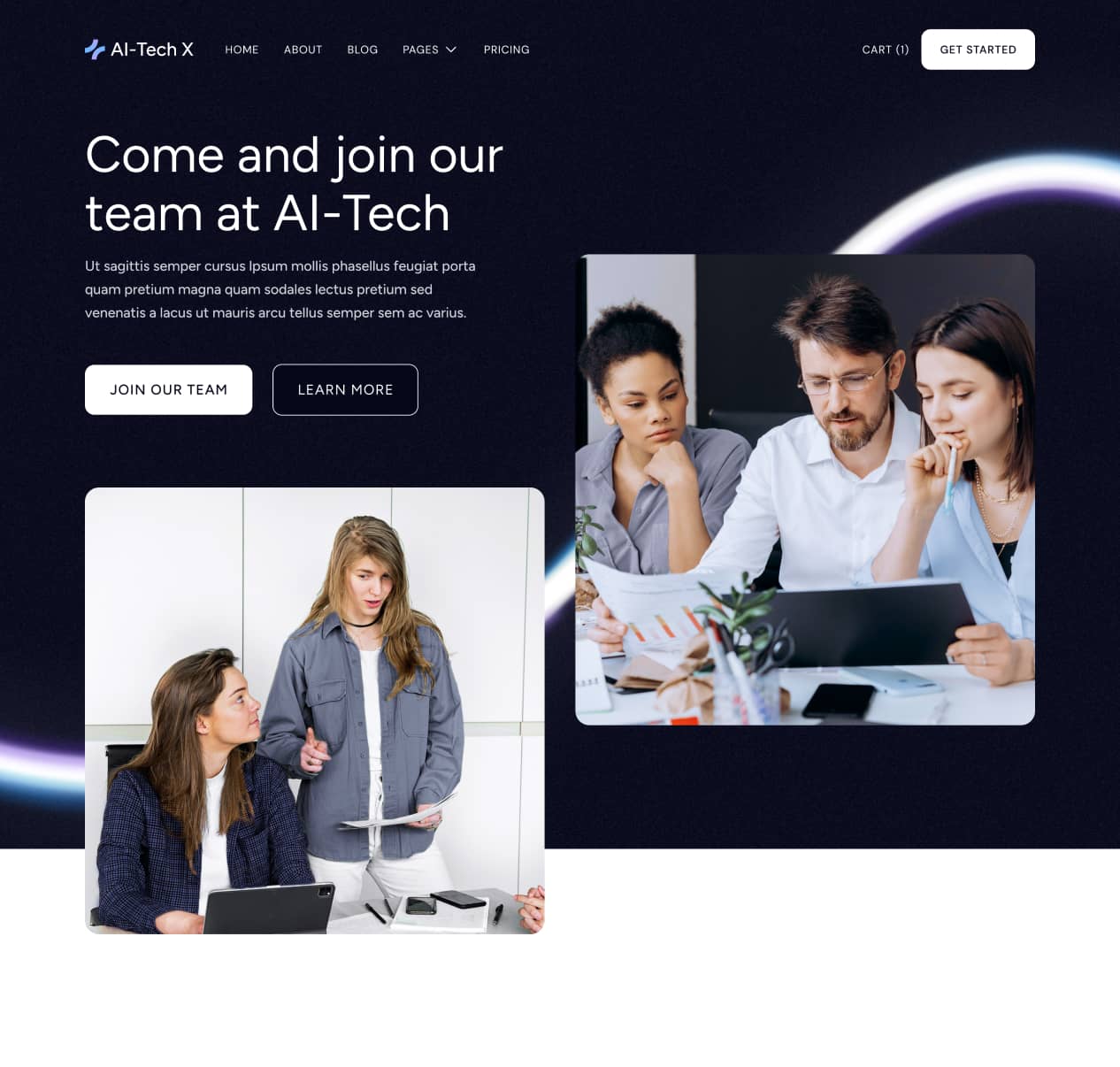 AI-Tech X - Careers Page - Artificial Intelligence Technology Webflow Template