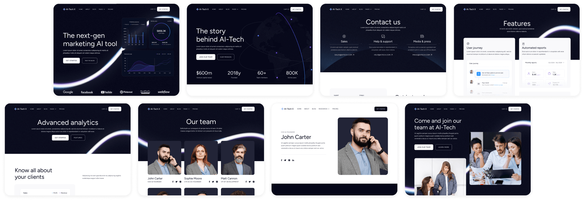 AI-Tech X - Brix Templates - Artificial Intelligence Technology Webflow Template