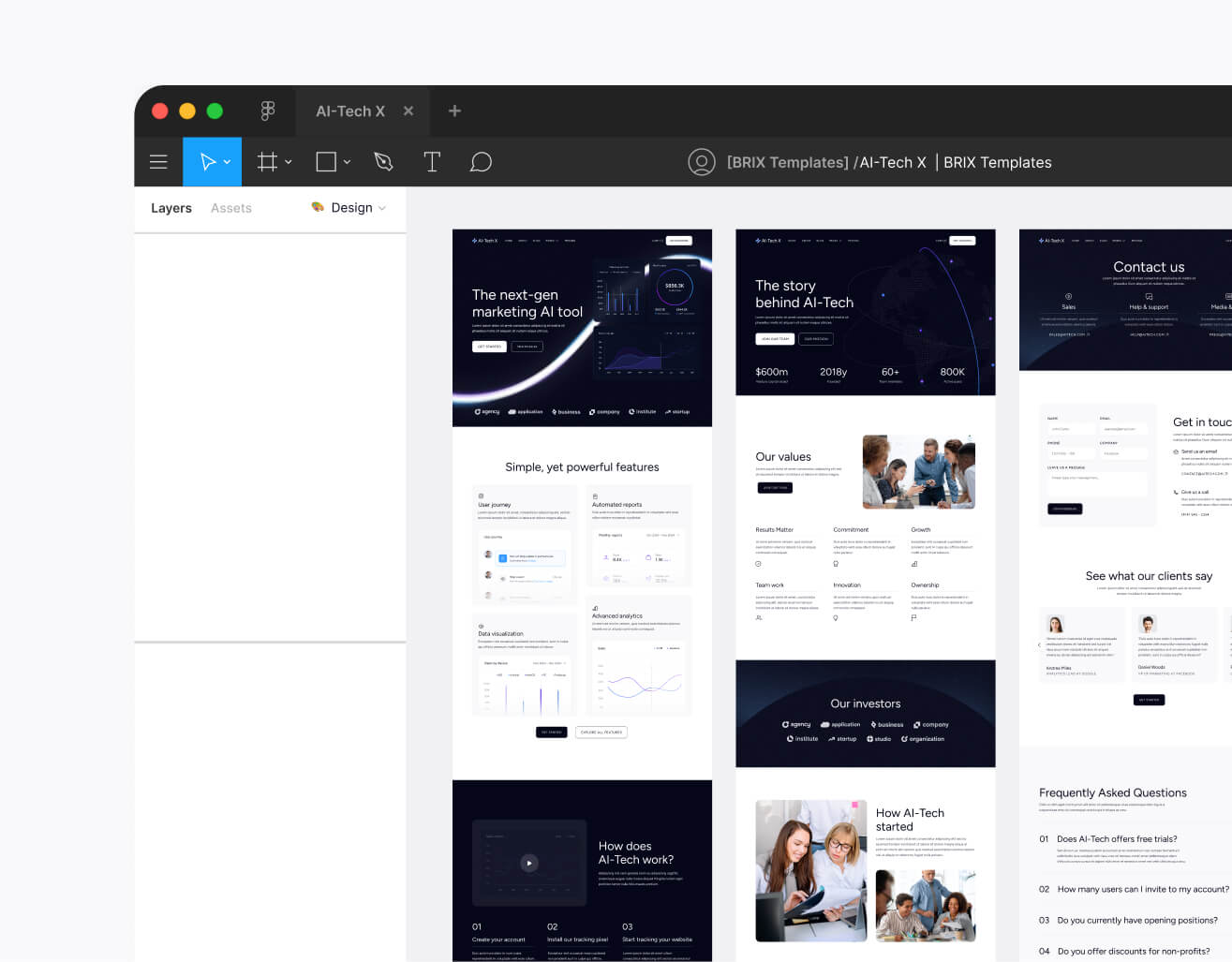 AI-Tech X - Figma File Included - Artificial Intelligence Technology Webflow Template