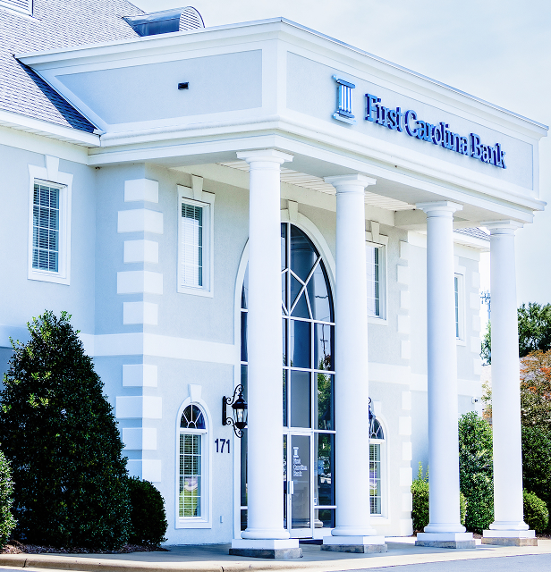 Exterior of a First Carolina Bank branch location