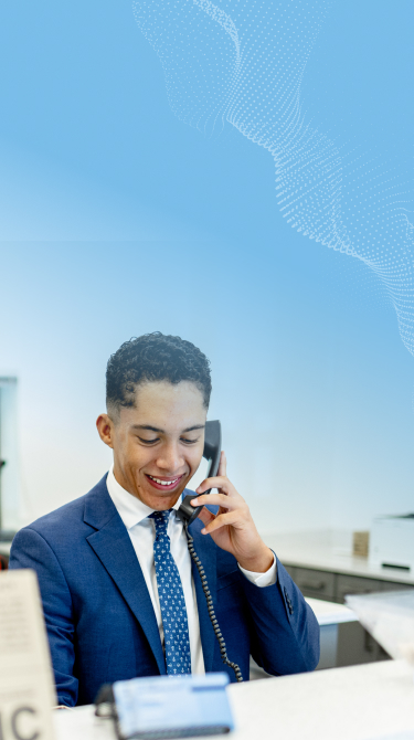 Bank customer service team available to assist by phone or online