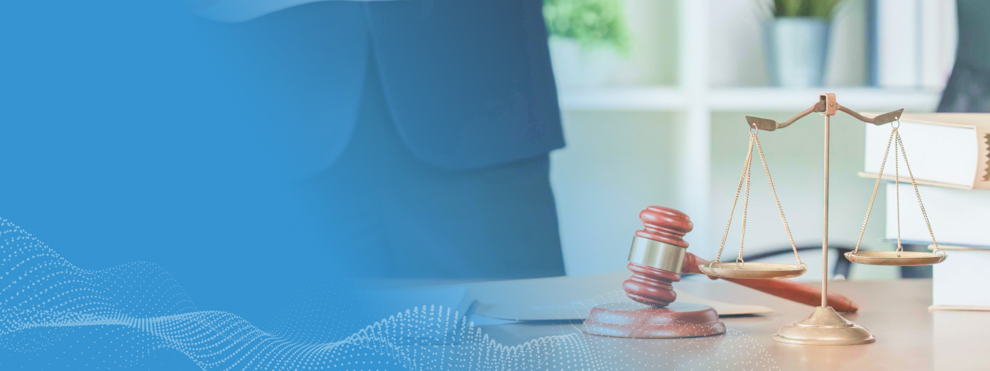 Judge's gavel and scales of justice