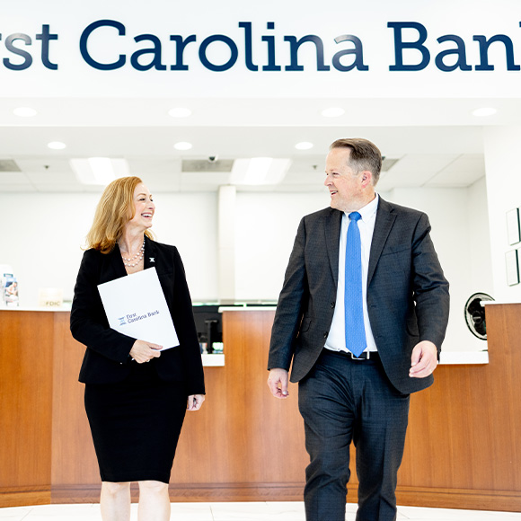 Exterior of a First Carolina Bank branch location