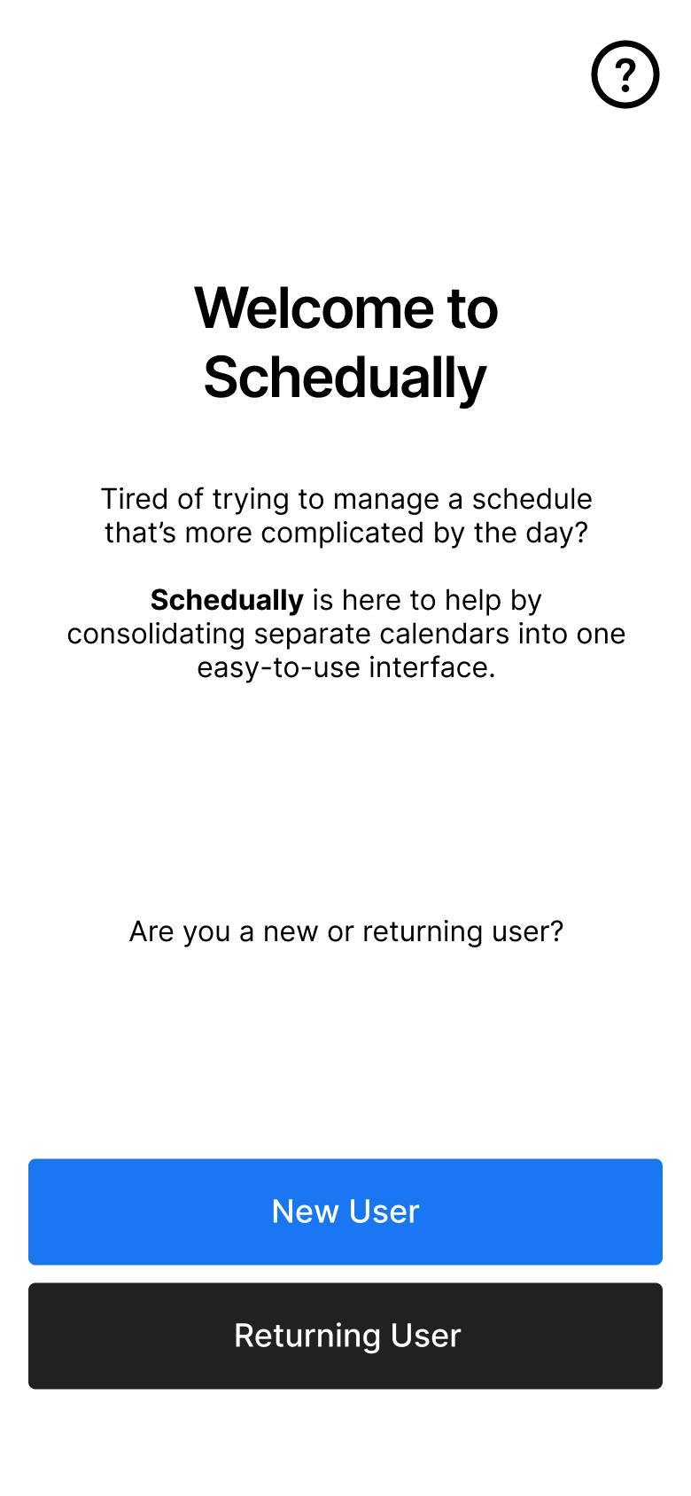 "The Professional Parent," user person #1 for the Schedually concept app