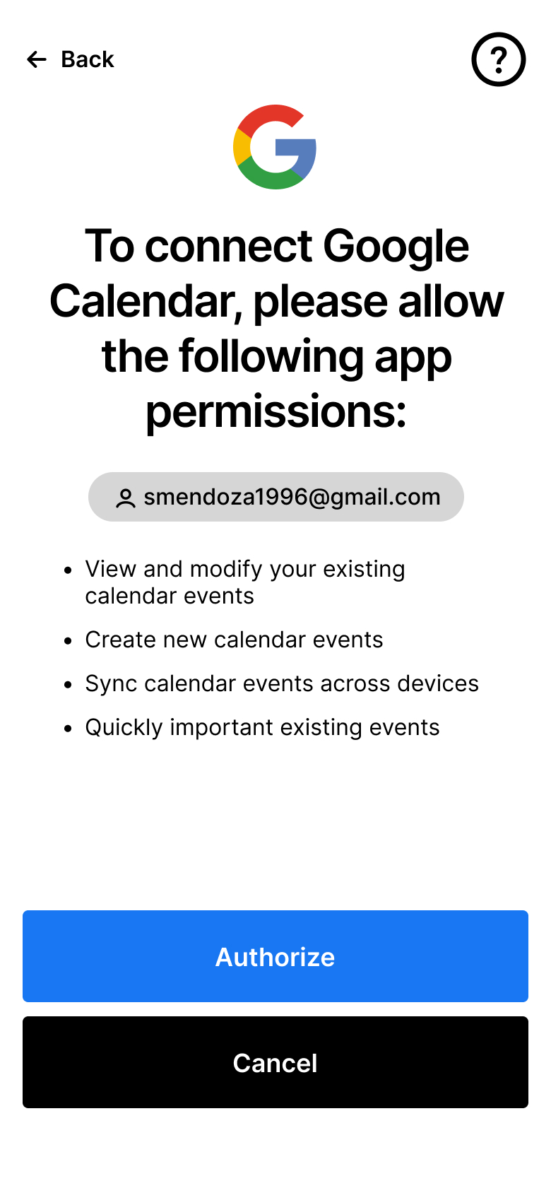 Schedually high-fidelity wireframe image, Notion calendar setup