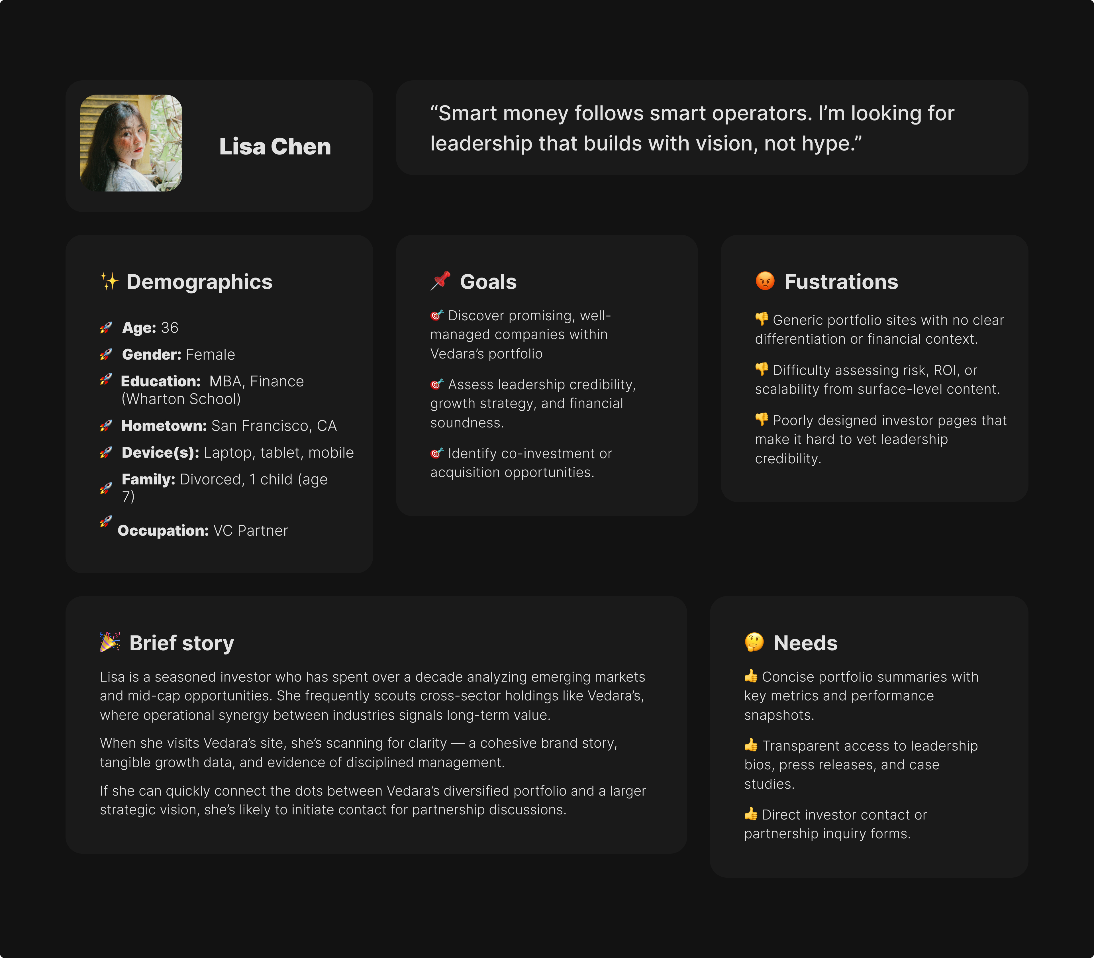 Persona 1: The Strategic Investor