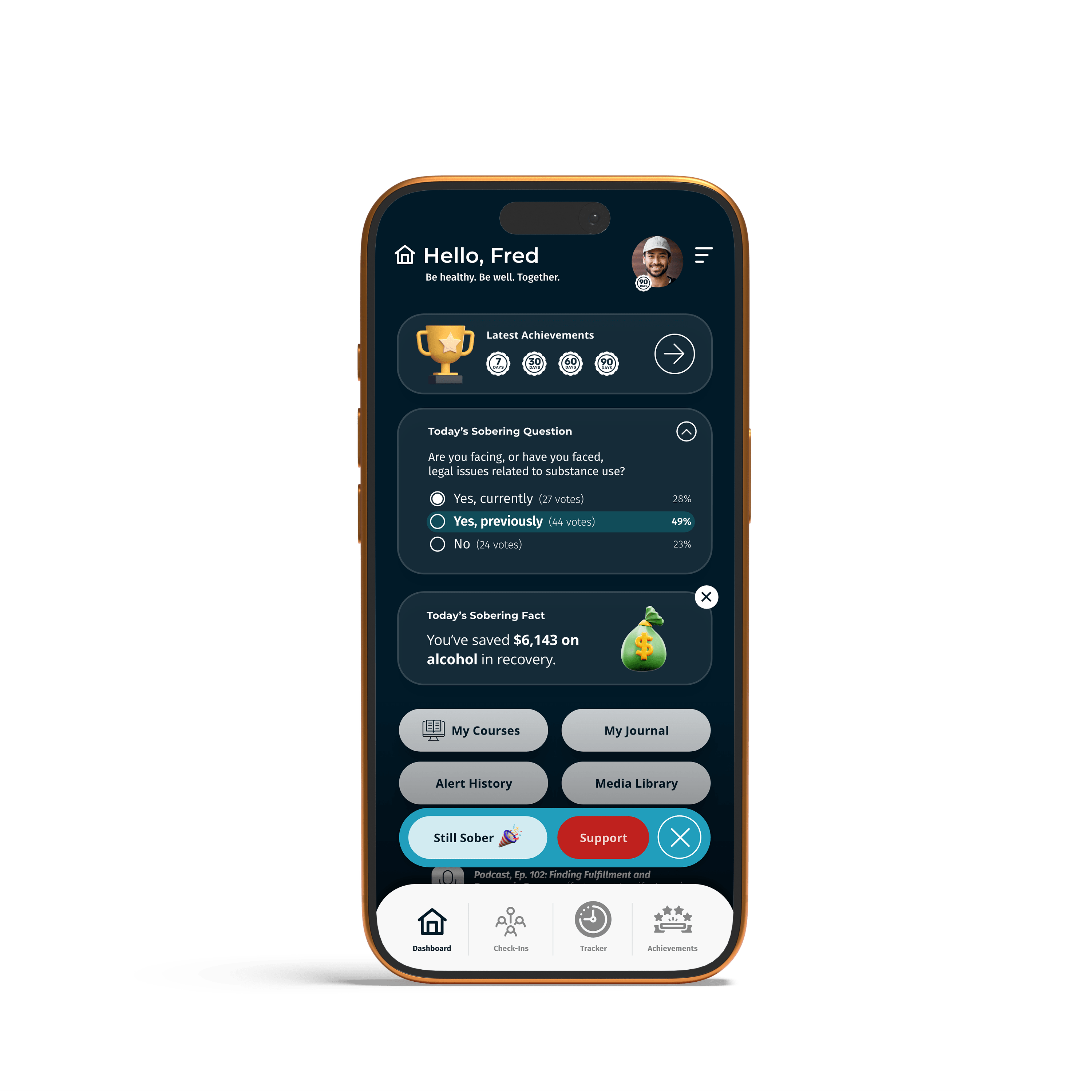 Never Alone Recovery Mobile App