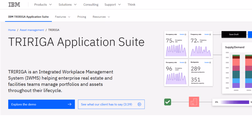ibmtririga facility managment software