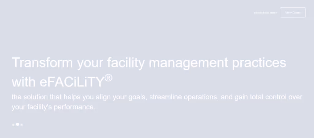 efacility facility managment software