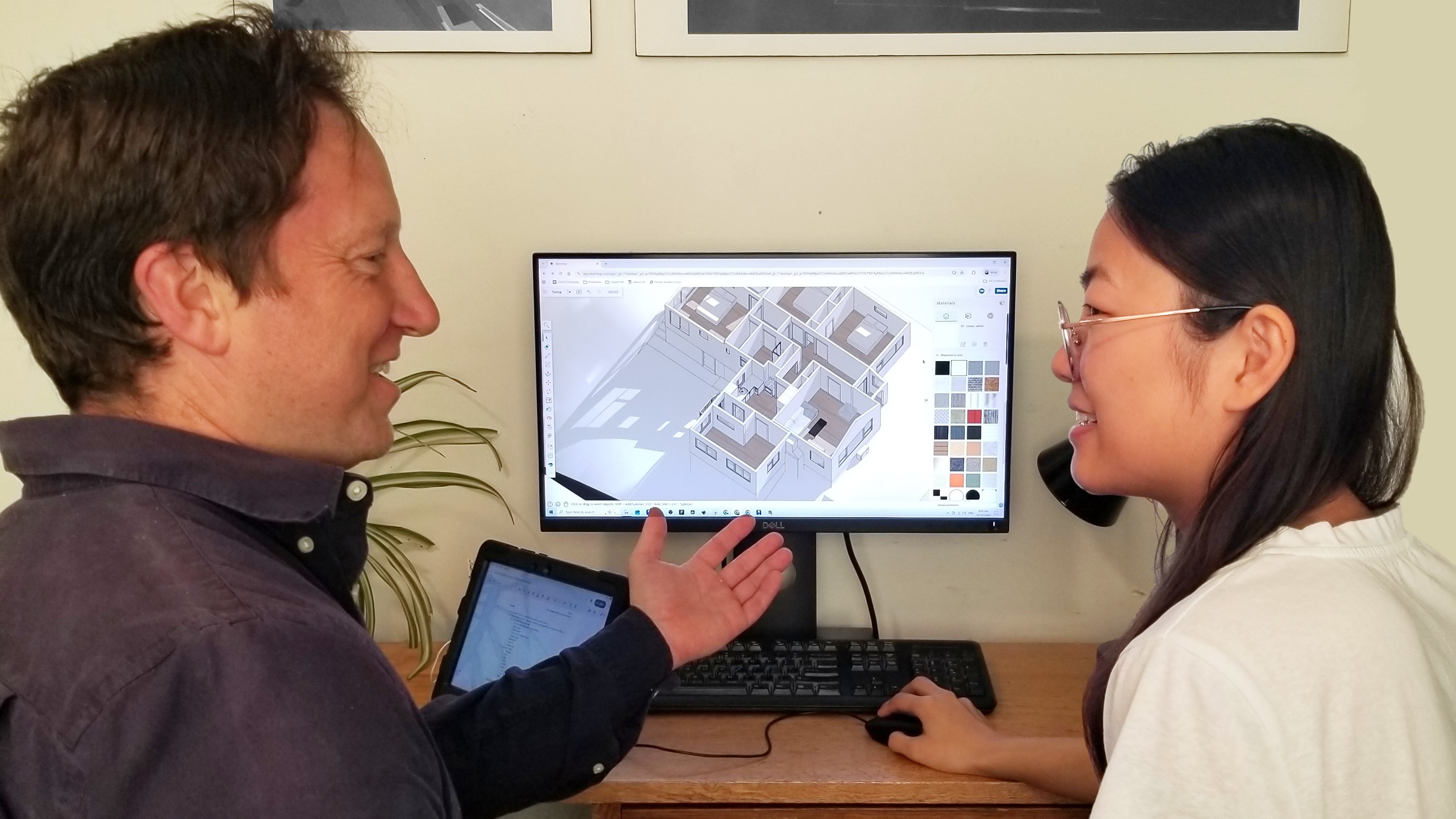 Client demonstration using citizenCAD online design app