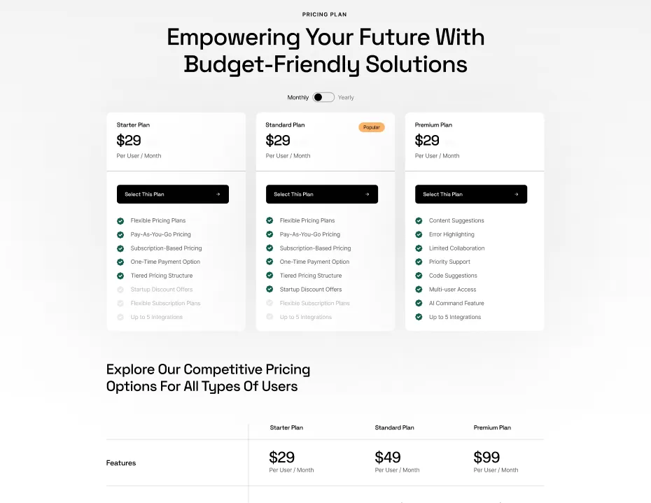 Pricing One Screenshot