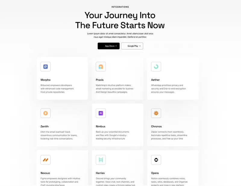 Integrations Screenshot