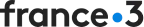 France 3 logo with stylized text and a blue dot.