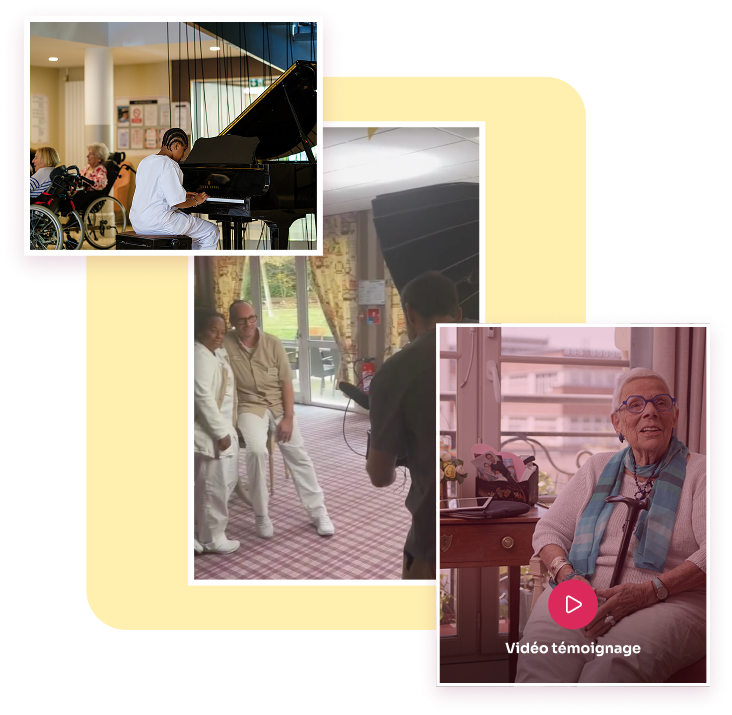 Présentation d'un shooting de résidents et des équipes médicales