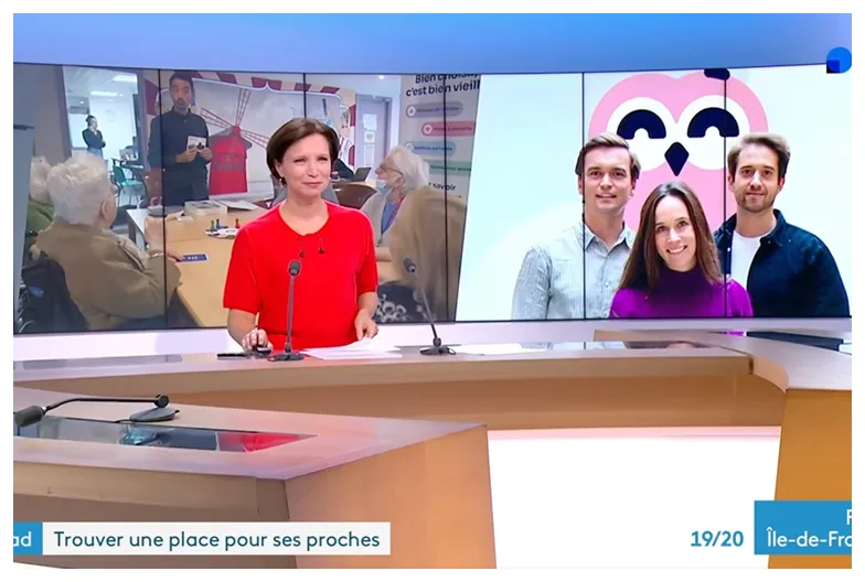 Photo du plateau de France 3 qui parle de Zenior