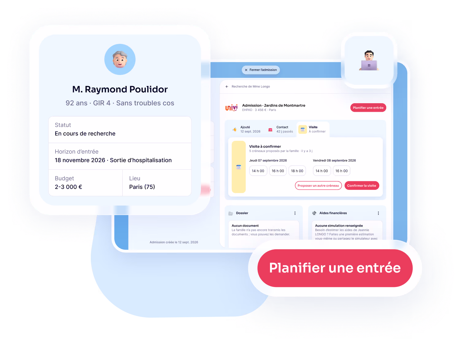 Tableau de bord Zenior Pro utilisé par l’équipe pour analyser les solutions disponibles