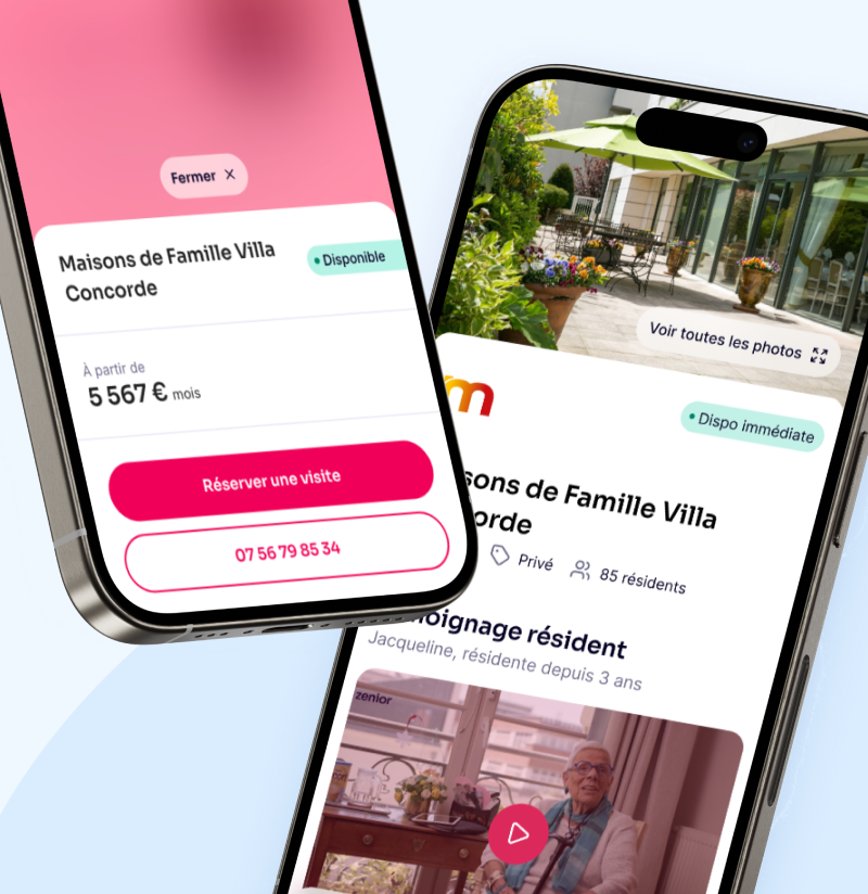 Fiches d’établissement personnalisables sur la vitrine Zenior, sur mobile