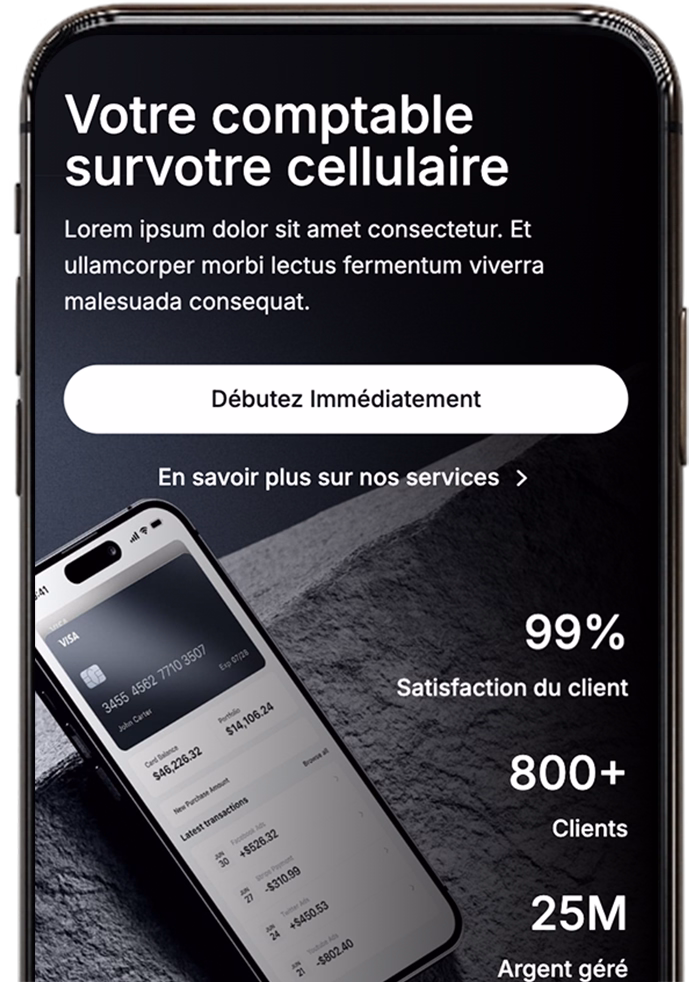 Image de création de site web pour comptables