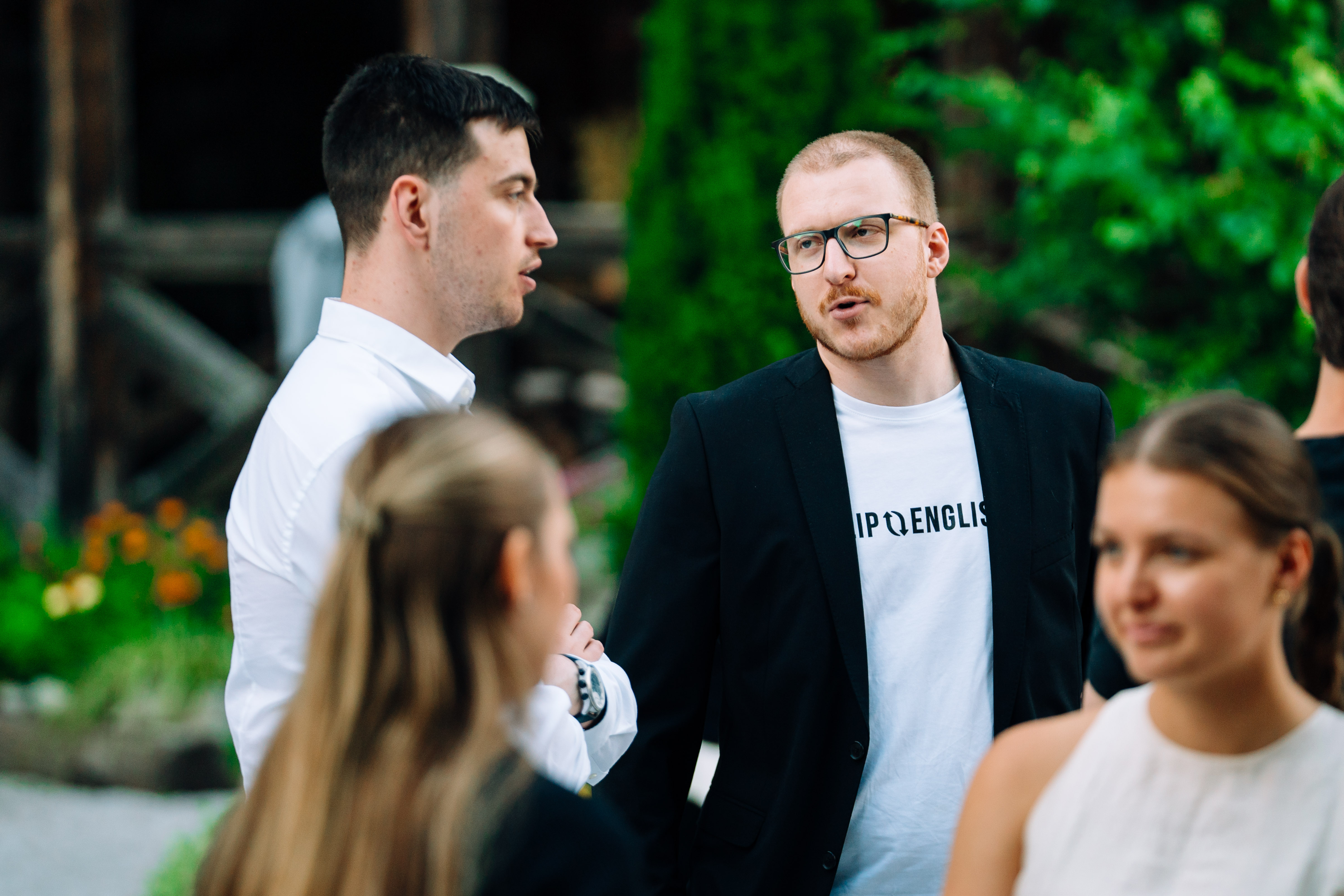 Timotej Bonifer in Miha Boršič na WIN association networking dogodku